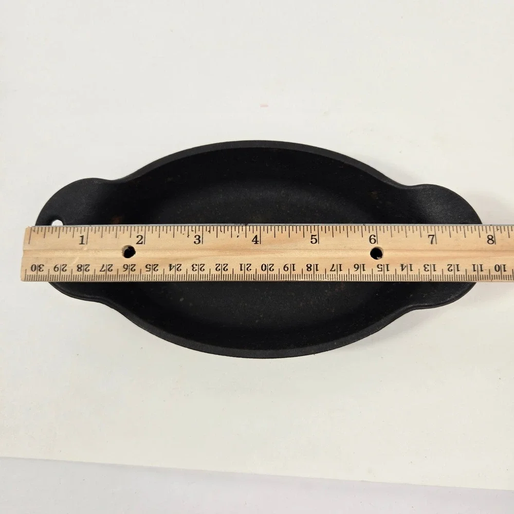 Lodge Cast Iron Oval Mini Server 9oz Black HMSO USA Made Individual Dish